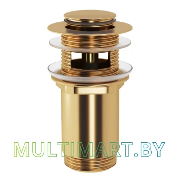 Умывальник Lauter 21674A (клапан 21190G + сифон 21635G, золото) картинка 3